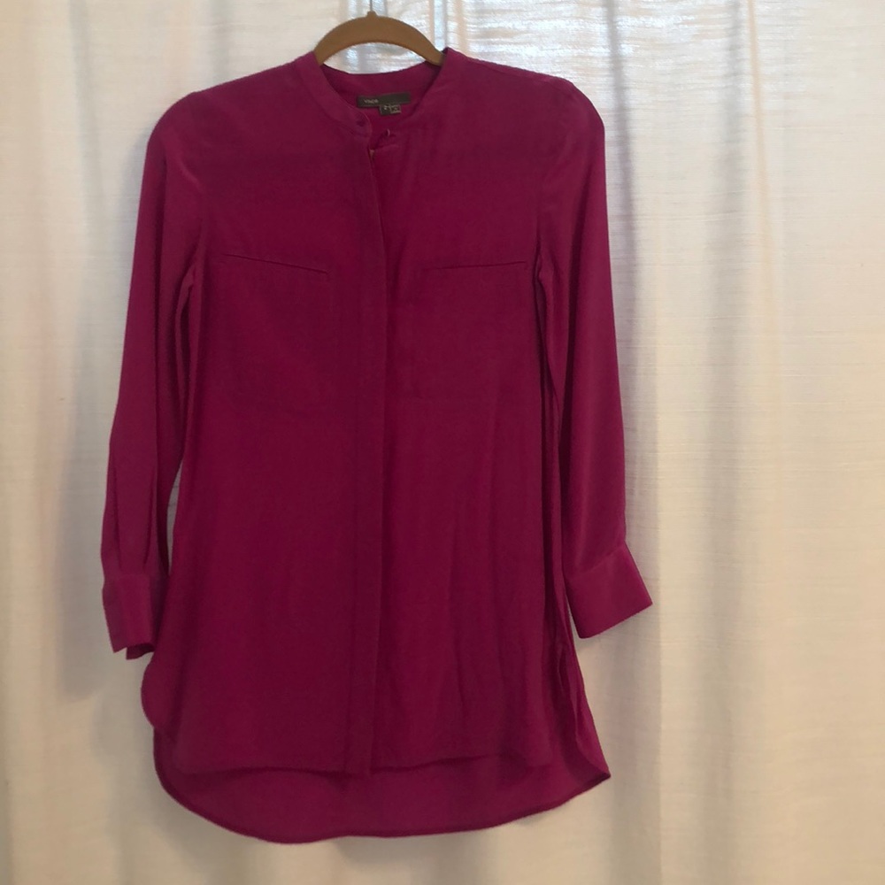 Vince Fuschia Tunic